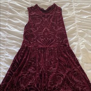 Maroon Velvet Dress from AQUA!